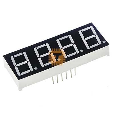 4-Digit 7-Segment Red Colour 0.56 inch Common Cathode