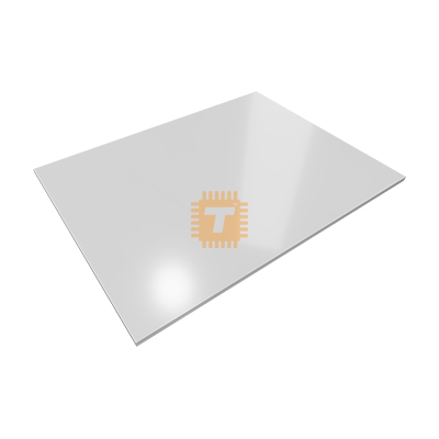 Plastic Rectangle 120x90mm White GPPS 2mm