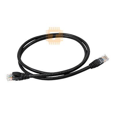 CAT6 Patch Cord 2m Black Premium Line UTP RJ45 Ethernet Snag Proof (Made in Germany)