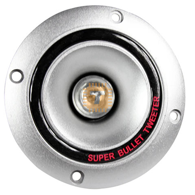 Piezo Speaker Tweeter Silver with LED Light