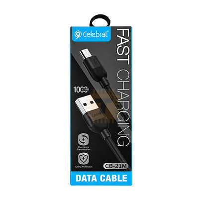 Celebrat CB-21M USB Data Cable USB-A to Micro USB Fast Charging 2.1A