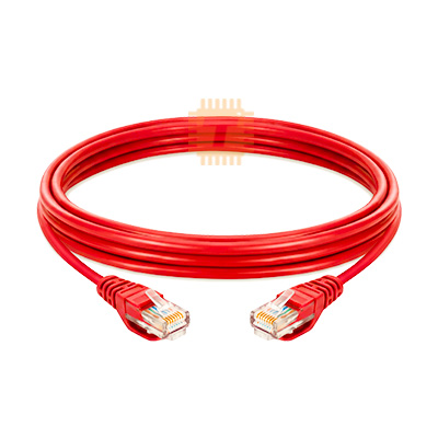 CAT6 Patch Cord 3m Red Premium Line UTP RJ45 Ethernet Snag Proof (Made in Germany)