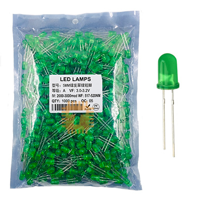 Original LED 5mm Green Diffused Pack (1000Pcs)