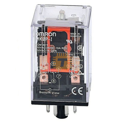 Omron MK2P-I 12VDC 10A 240VAC 28VDC 8pin Electromagnetic Relay