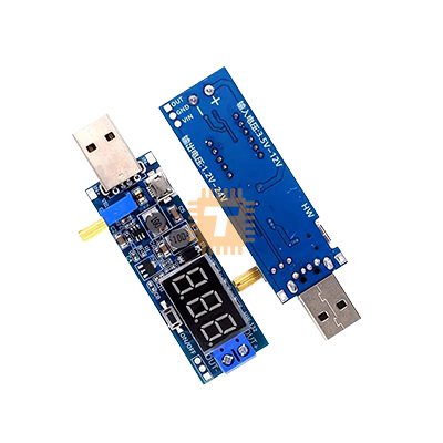 HW-132 Display USB 3.5V-12V to 1.2V-24V DC Adjustable Step-up Boost Power Supply Module 3W
