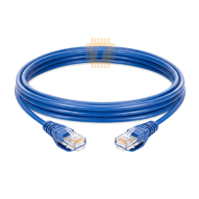 CAT6 Patch Cord 3m Blue Premium Line UTP RJ45 Ethernet Snag Proof (Made in Germany)