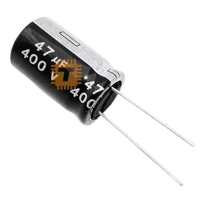 47uF 400V Electrolytic Capacitor THT