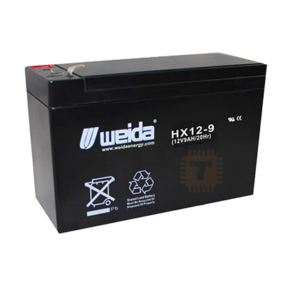 Weida 12V 9Ah Rechargeable Battery HX12-9