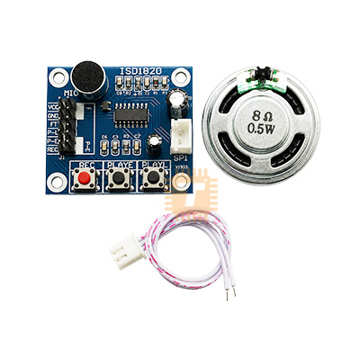 ISD1820-II Sound Voice Board Recording and Playback Module with 8ohm 0.5W Speaker