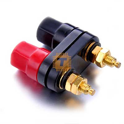 Dual Female Banana Plug Terminal Binding Post for Speaker Amplifier Stereo