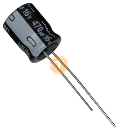 470uF 16V Electrolytic Capacitor THT