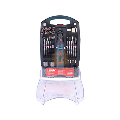 Ronix Cordless Mini Grinder Kit 3420 Lithium 3.6V 5000-18000RPM 6-Speed with Accessories