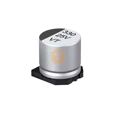 330uf 25V Electrolytic Capacitor Aluminium SMD (8x10.5mm)