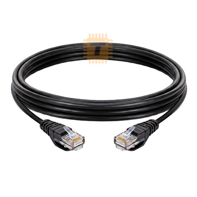 CAT6 Patch Cord 3m Black Premium Line UTP RJ45 Ethernet Snag Proof (Made in Germany)