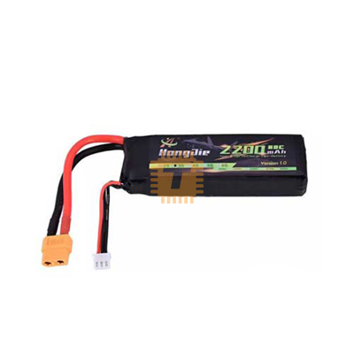 11.1V 2200mAh 3S Lipo Battery With JST JR Futaba Plug For RC Transmitter & Drone