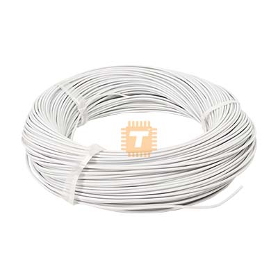 Single-Core Circuit Wire White 100m Full Role (24AWG)