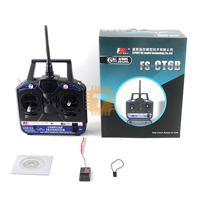FLYSKY FS-CT6B 2.4GHz 6-Channel AFHDS RC Transmitter with FS-R6B Receiver‎