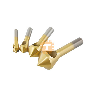 HSS Titanium Coated Oblique Hole Chamfer Countersink Bit 4pcs Set