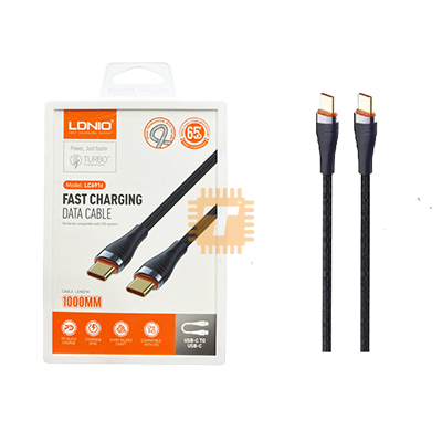 LDNIO LC691c USB Data Cable Type C to Type C Fast Charging 65W 1m