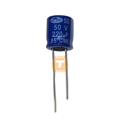 Original SAMWHA 220uF 50V Electrolytic Capacitor THT