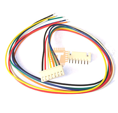 Long 7-Way PCB Mount Wire Clip with Socket (XH-6PX-300mm)