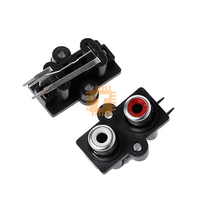 PCB Mount Stereo RCA Female Connector Audio