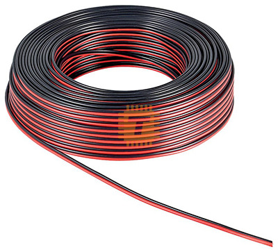 Red-Black Twin Cable Power Speaker Wire 100m Full Roll (DW2468)