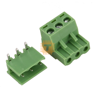 5.08mm Pitch 3-Pin 3-way Pluggable Screw Terminal Block PCB Mount