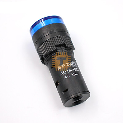 LED Indicator Small Blue Panel Mount AD16-16DS