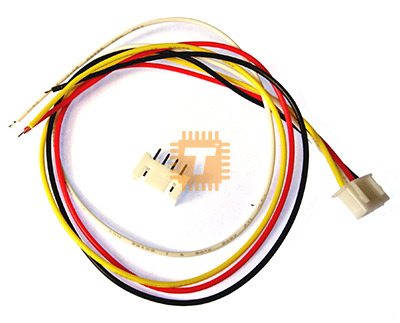 Short 4-Way PCB Mount Wire Clip with Socket (XH-4PX-150MM)