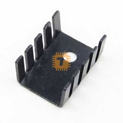 Aluminum Heat Sink 19x15x10mm TO220 Black
