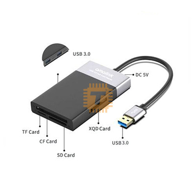Onten OTN-5215B Multi-Function Card Reader 6 in 1