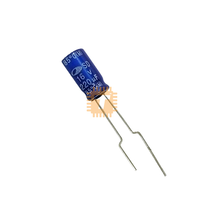 Original SAMWHA 220uF 16V Electrolytic Capacitor THT