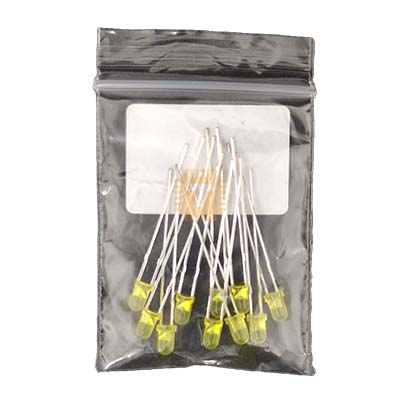 LED 3mm Yellow Diffused Pack (Approx. 10pcs)