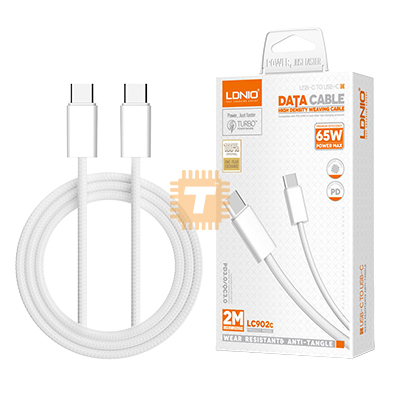 LDNIO LC902c USB Data Cable Type C to Type C 65W 2m
