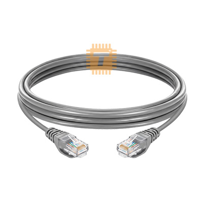 CAT6 Patch Cord 3m Grey Premium Line UTP RJ45 Ethernet Snag Proof (Made in Germany)