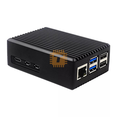 Raspberry Pi 5 Black Metal Enclosure Box (With Active Cooler)