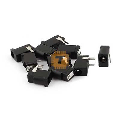 DC Base Barrel Female Socket 2.1mm 3-Pin