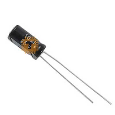 10uF 25V Electrolytic Capacitor THT