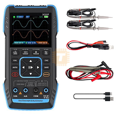 FNIRSI 2C23T Dual Channel Digital Oscilloscope Multimeter (3 in 1)