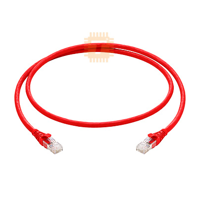 CAT6 Patch Cord 1m Red Premium Line UTP RJ45 Ethernet Snag Proof (Made in Germany)