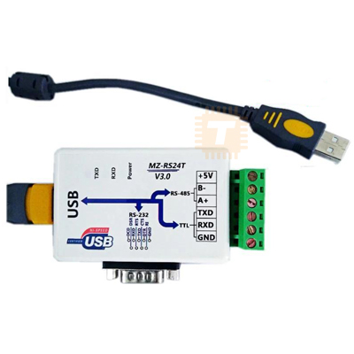 MZ-RS24T USB to RS232/RS485/TTL Converter Industrial-Grade (3-in-1)