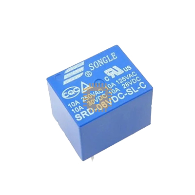Songle 6VDC Miniature Relay 10A 250VAC / 10A 30VDC (Original)