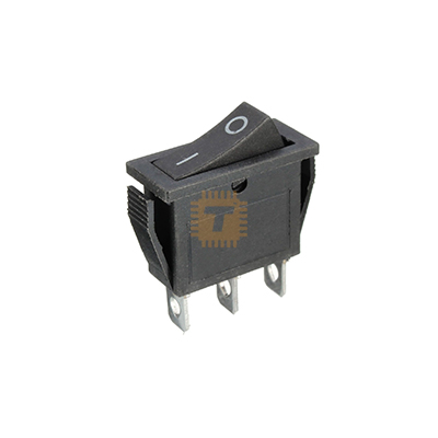 SPDT Black Rectangular Rocker Switch Big 3-Pin 250VAC 15A / 125VAC 20A