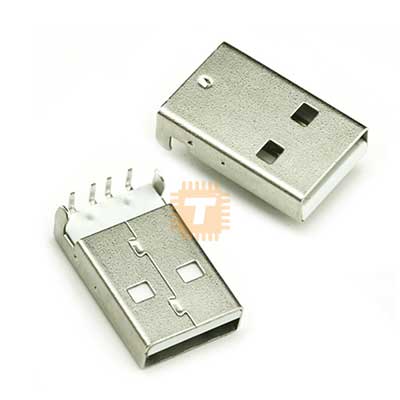 USB Socket Male Type A Right Angle 90 degrees PCB Mount