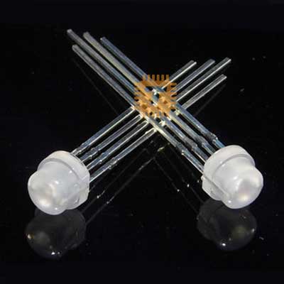 LED 5mm RGB Diffused Common Anode (Straw Hat)
