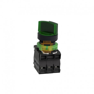 Schneider Electric XB5AK123M5C 2 Position Green Indicator Rotary Switch Panel Mount