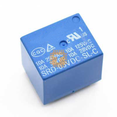 3VDC Miniature Relay 10A 250VAC / 10A 30VDC