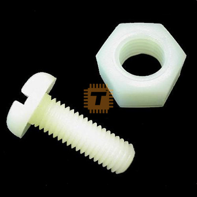 M3 Plastic Bolt & Nut 3x8mm for Spacer