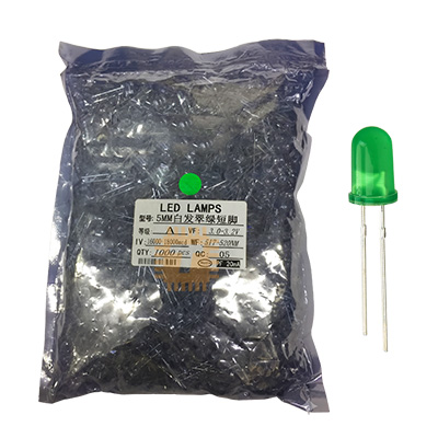 Original LED 5mm Green Clear Pack (1000Pcs)